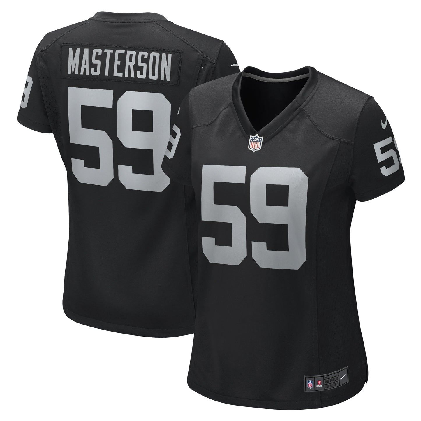 Luke Masterson Las Vegas Raiders Nike Women's Game Player Jersey - Black