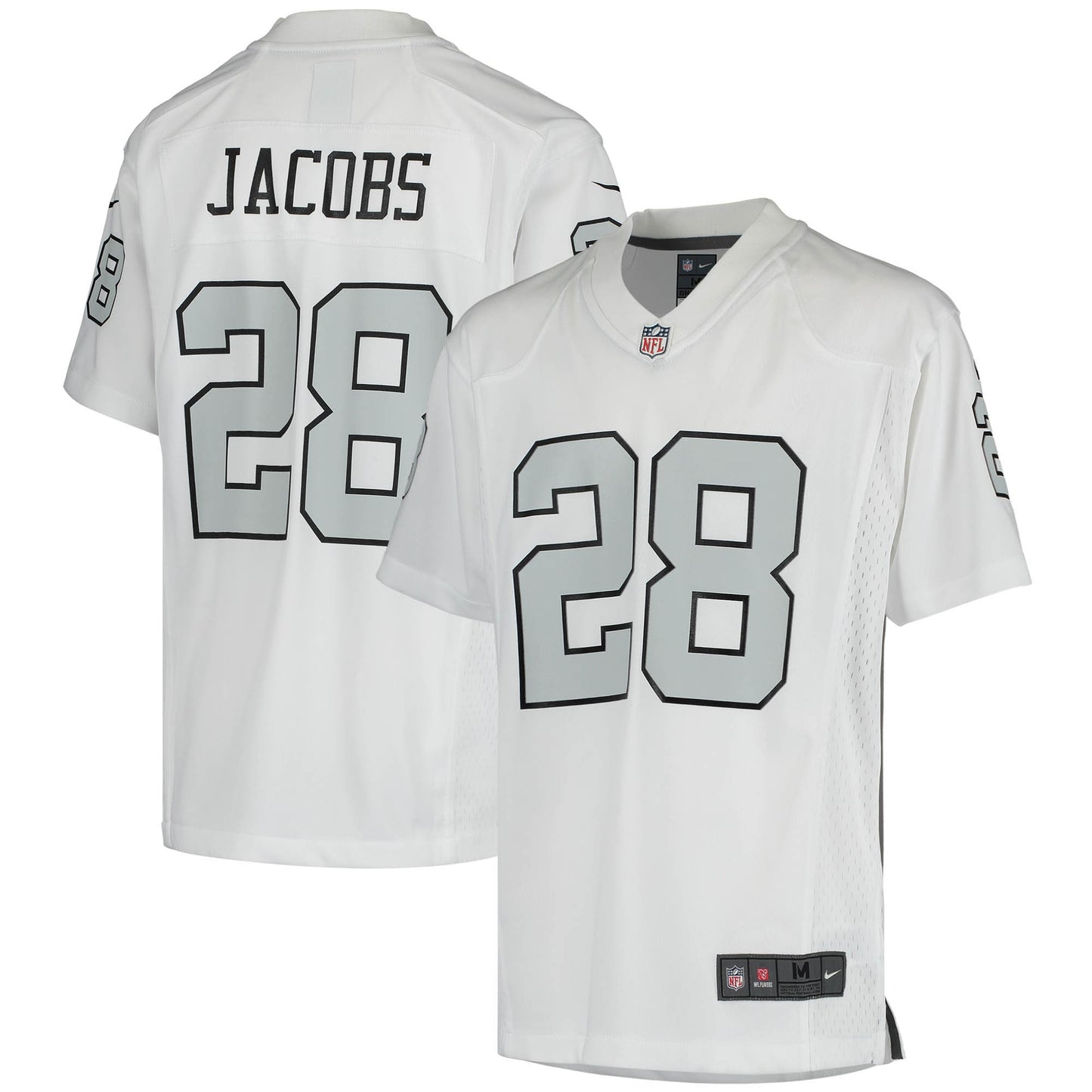 Josh Jacobs Las Vegas Raiders Nike Youth Color Rush Game Jersey - White