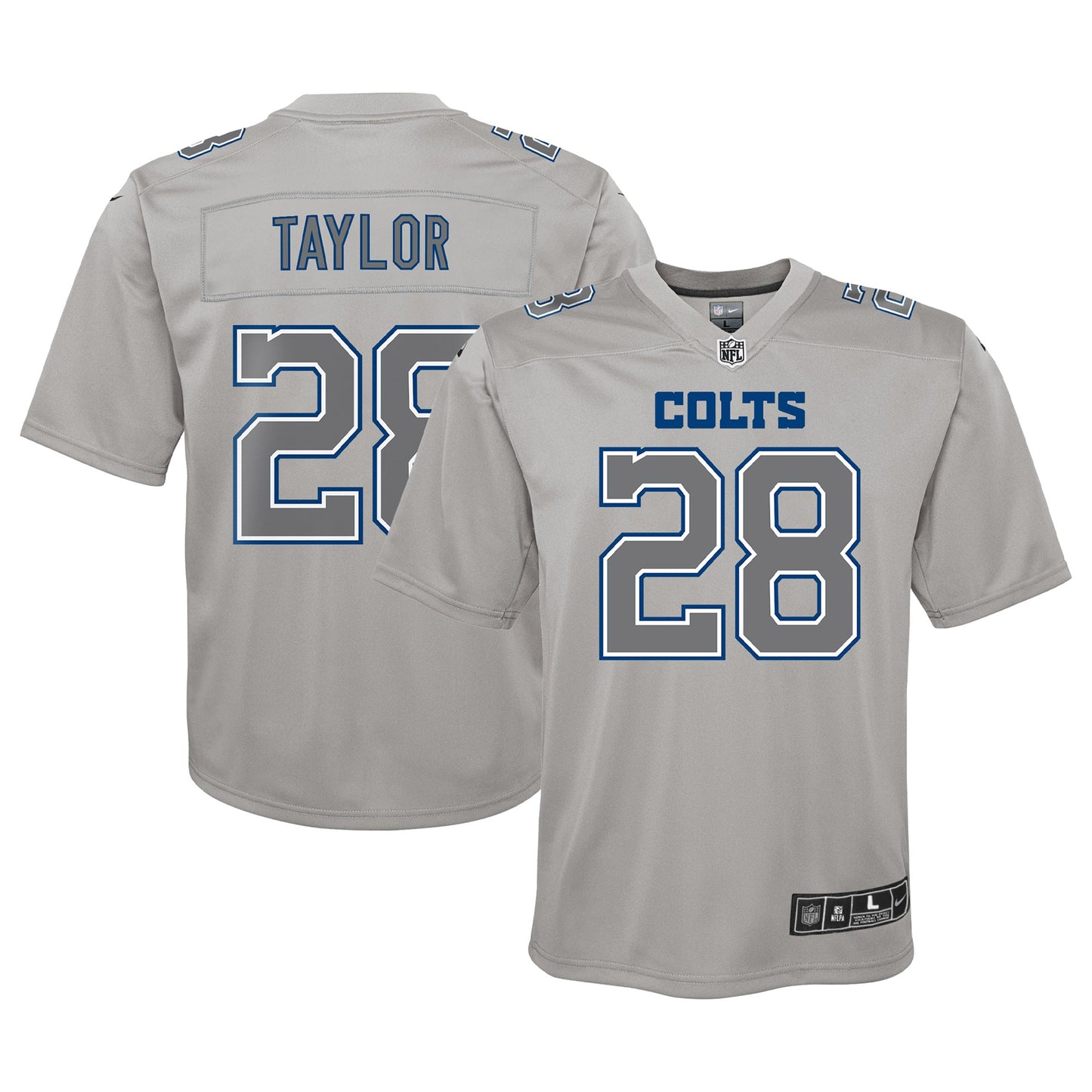 Jonathan Taylor Indianapolis Colts Nike Youth Atmosphere Game Jersey - Gray