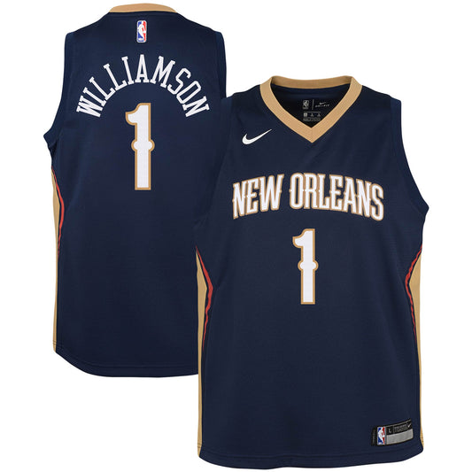 Zion Williamson New Orleans Pelicans Nike Youth Swingman Jersey - Icon Edition - Navy