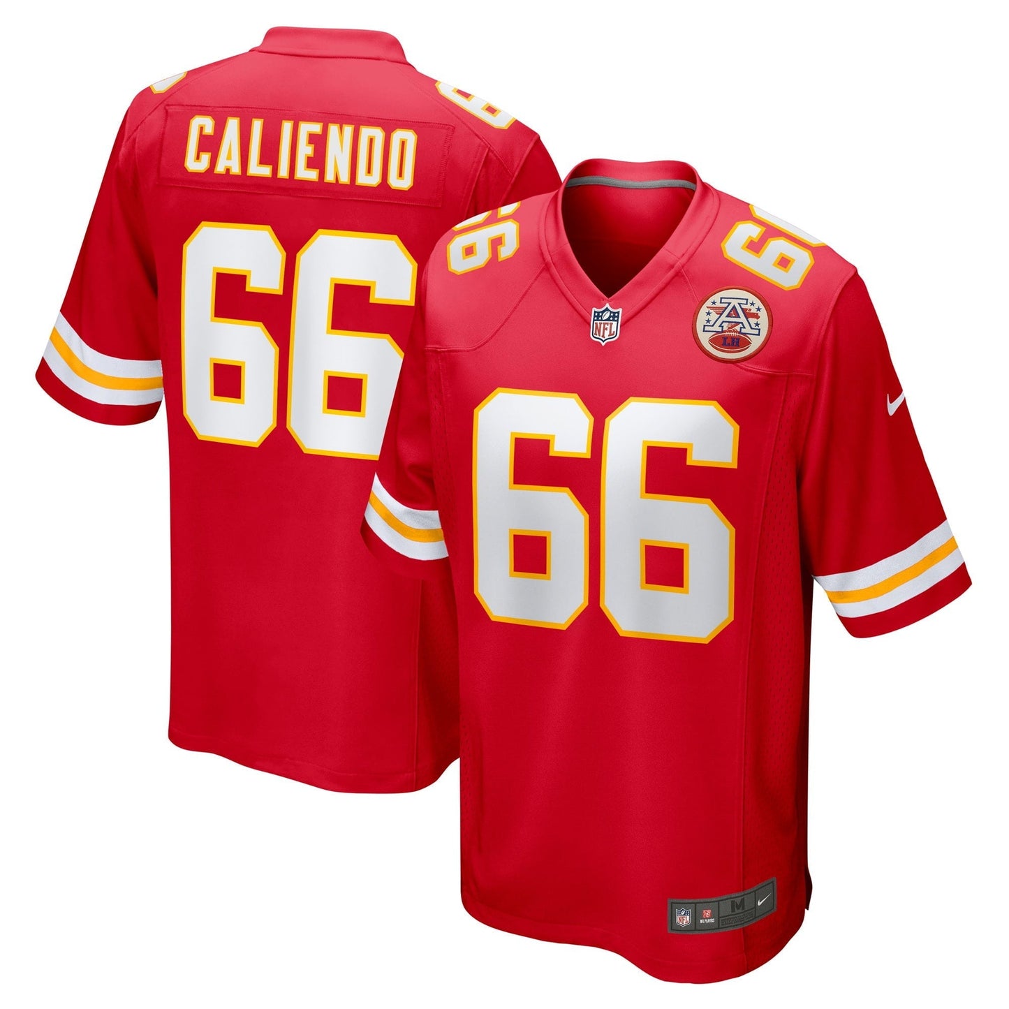 Men's Nike Mike Caliendo Red Kansas City Chiefs Game Player Jersey